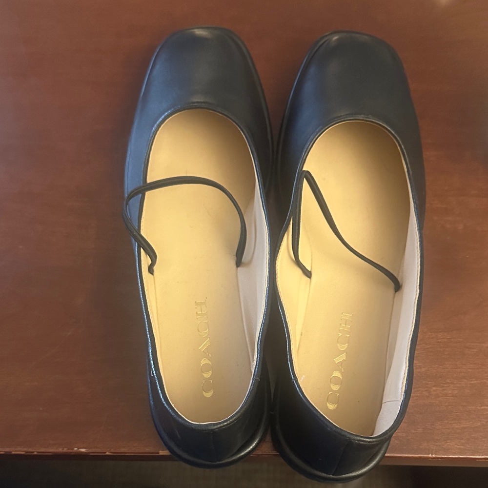 Coach Black Leather Loafers